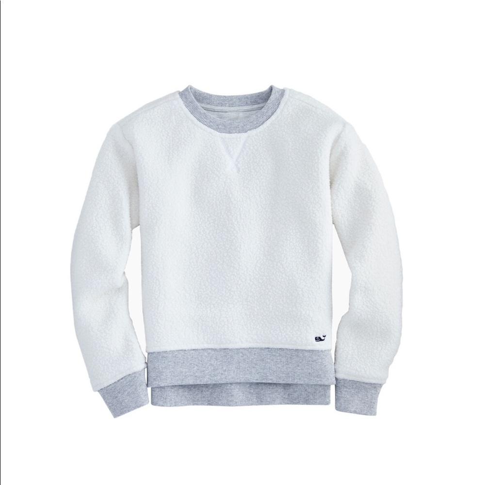 vineyard vines girls Sherpa sweatshirt
